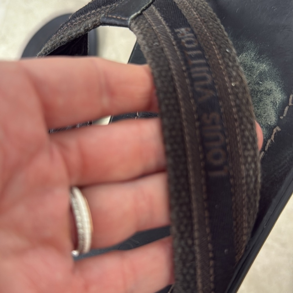 Louis Vuitton, real leather, men’s leather flip-flops - Picture 2 of 4